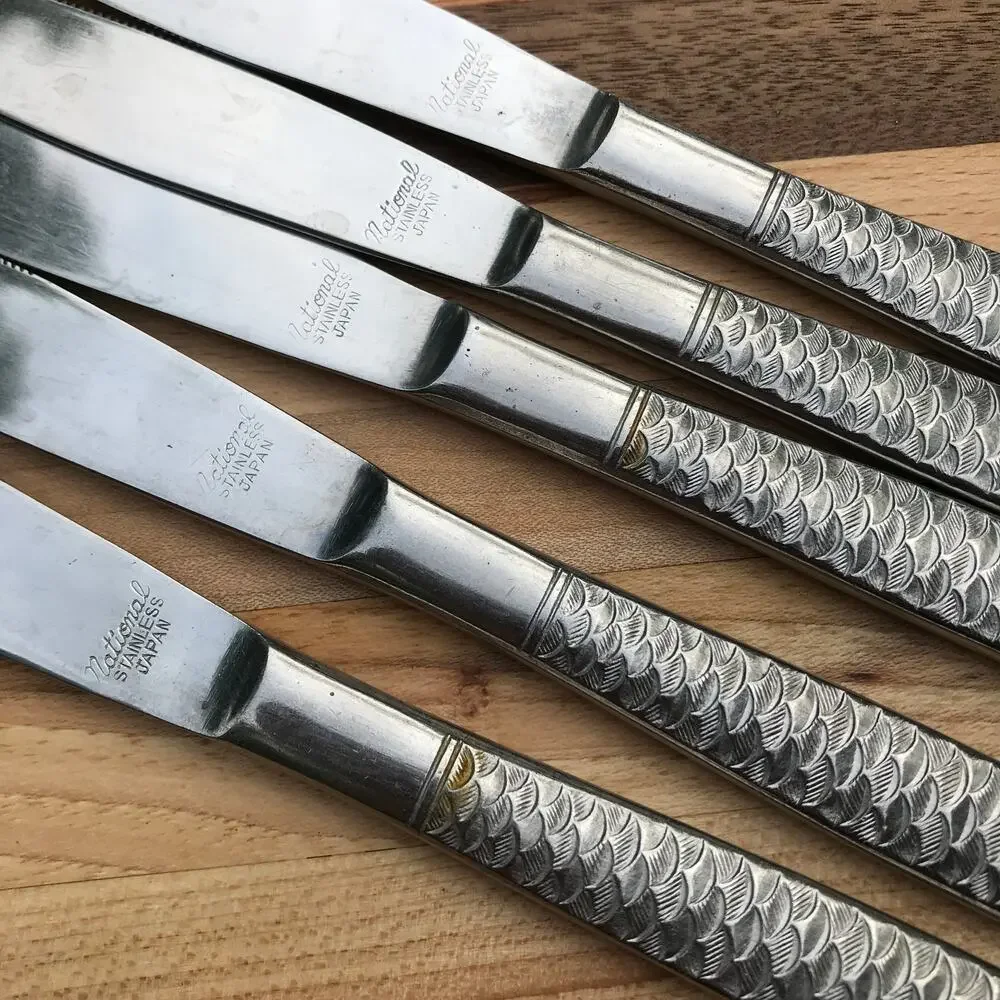 National Co Rare La Concha Solid Stainless Japan Flatware - 16 piece mixed set